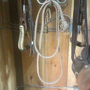 Tan Nylon Roping Rein